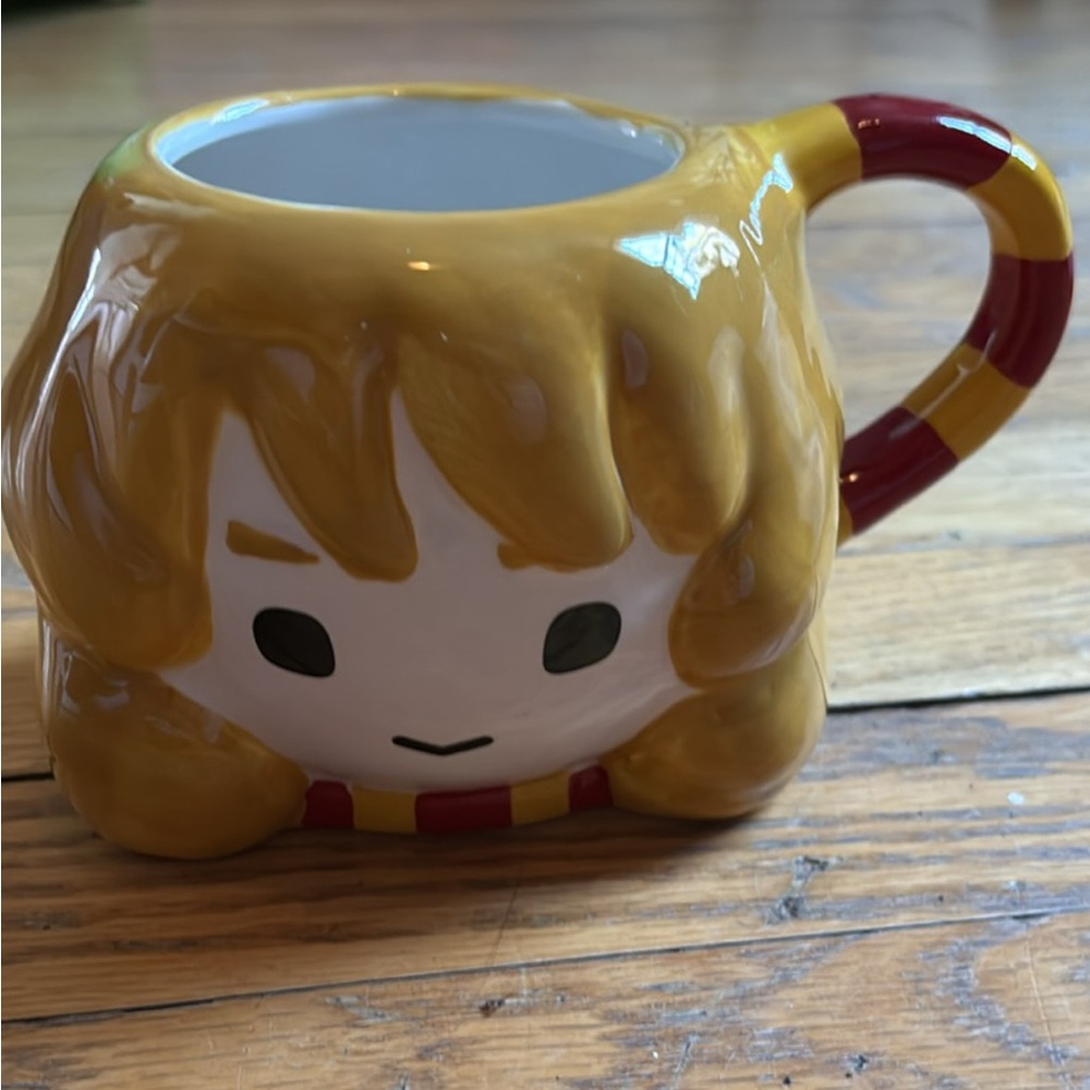 Cute Character Mug with Yellow and Red Accents